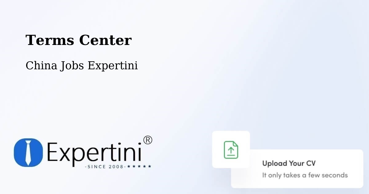 Terms of Service – Linyi - China Jobs Expertini